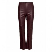 Slkaylee Pu Kickflare Pants *Villkorat Erbjudande Trousers Leather Leggings/Byxor Lila Soaked In Luxury