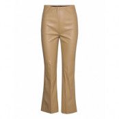 Slkaylee Pu Kickflare Pants Trousers Leather Leggings/Byxor Grön Soaked In Luxury
