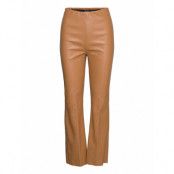 Slkaylee Pu Kickflare Pants *Villkorat Erbjudande Trousers Leather Leggings/Byxor Orange Soaked In Luxury