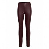 Slkaylee Pu Leggings *Villkorat Erbjudande Trousers Leather Leggings/Byxor Röd Soaked In Luxury
