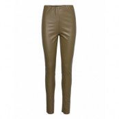 Slkaylee Pu Leggings *Villkorat Erbjudande Trousers Leather Leggings/Byxor Grön Soaked In Luxury