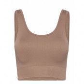 Soft Rib Seamless Crop Top Sport Bras & Tops Sports Bras - All Beige Moonchild Yoga Wear