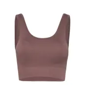 Soft Rib Seamless Crop Top Sport Bras & Tops Sports Bras - All Brown Moonchild Yoga Wear