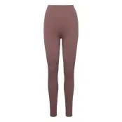 Soft Rib Seamless Legging *Villkorat Erbjudande Running/training Tights Seamless Tights Brun Moonchild Yoga Wear