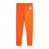 Mini Rodini Solid Rib Leggings Orange