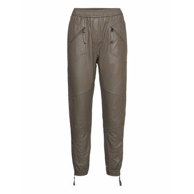 Solona Leather Leggings/Byxor Brun Munthe