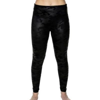 Spanx Faux Leather Camo Leggings
