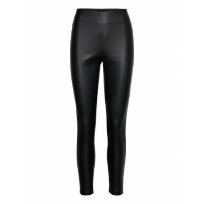 Spgroto3 Trousers Leather Leggings/Byxor Svart Mango