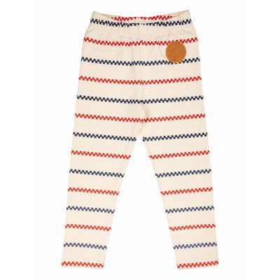 Square Stripe Leggings Bottoms Leggings Kräm Martinex