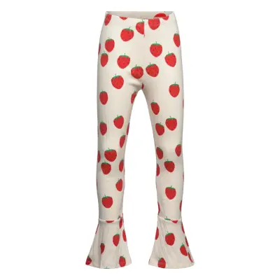 Strawberries Aop Flared Pants Leggings Multi/mönstrad Mini Rodini