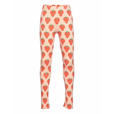 Strawberry All Over Leggings Leggings Orange Bobo Choses