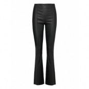 Stretch Leather Bootcut Pants Trousers Leather Leggings/Byxor Svart REMAIN Birger Christensen