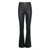 Stretch Leather Pants Bottoms Trousers Leather Leggings-Byxor Black REMAIN Birger Christensen