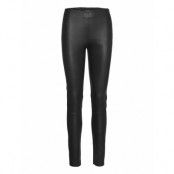 Stretch Leather - Shamar Leather Leggings/Byxor Svart SAND