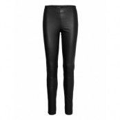 Stretch Leather - Shamar Leather Leggings/Byxor Svart SAND