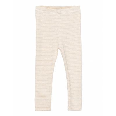 Copenhagen Colors Striped Leggings Beige