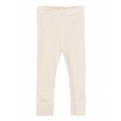 Striped Leggings *Villkorat Erbjudande Leggings Beige Copenhagen Colors