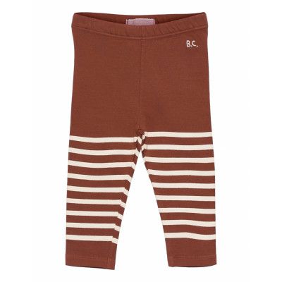 Stripped Leggings Leggings Röd Bobo Choses