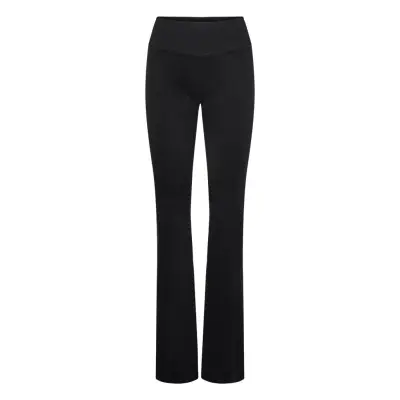STRONGER Seamless Contour Ribbed Bootcut Leggings - Black - XL
