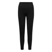 STRONGER Seamless Contour Ribbed Leggings - Black - L