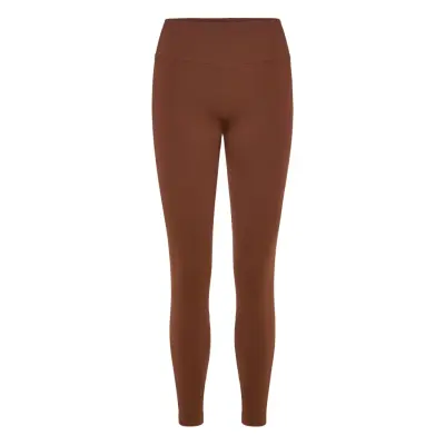 STRONGER Seamless Contour Scrunch Leggings - Brown - L