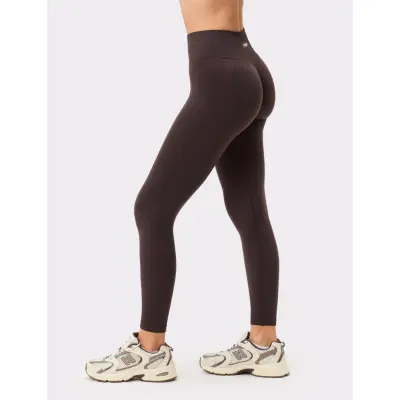 STRONGER Seamless Contour Scrunch Leggings - Brown - XS