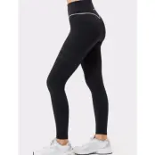 STRONGER Signature Piping Leggings - Black - M