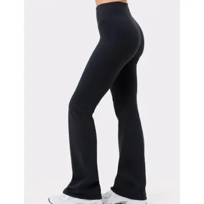 STRONGER Soft Flared Leggings - Black - L