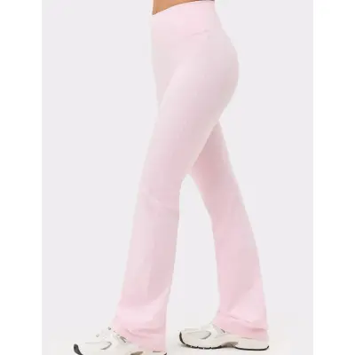 STRONGER Soft Flared Leggings - Pink - XL