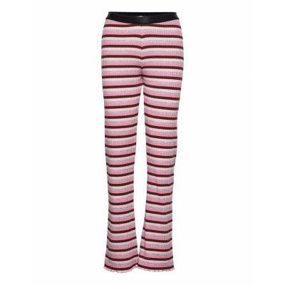 Super Stripe Lonnie Pants Utsvängda Byxor Multi/mönstrad Mads Nørgaard
