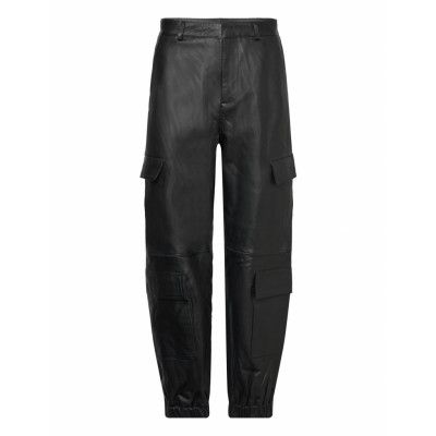 Svatlanta Pants 5002 F Bottoms Trousers Leather Leggings-Byxor Svart Svea
