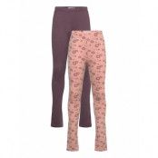 Minymo Sweat Leggings W.aop Lila