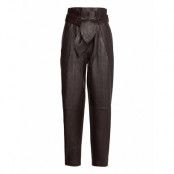 Sydney Leather Pants Leather Leggings/Byxor Brun Notes Du Nord