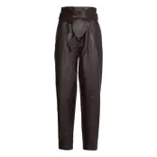 Sydney Leather Pants Leather Leggings/Byxor Brun Notes Du Nord