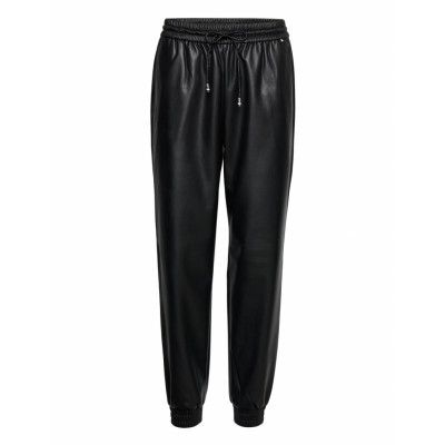 Tafeja Trousers Leather Leggings/Byxor Svart BOSS