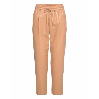 Talilia Trousers Leather Leggings/Byxor Beige BOSS