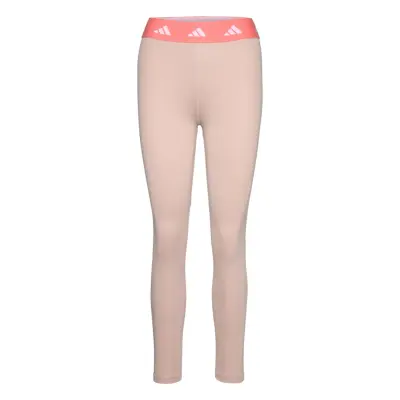 Techfit 7/8 Leggings Sport Running-training Tights Beige Adidas Performance