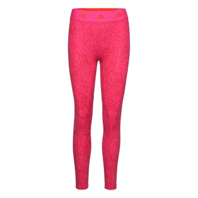 Techfit Pixeled Camo Leggings Sport Running-training Tights Pink Adidas Performance