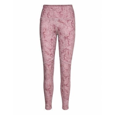 Adidas Terrex Terrex Multi Allover Print Leggings Rosa