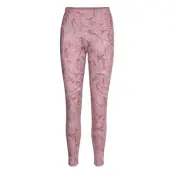Terrex Multi Allover Print Leggings Sport Running-training Tights Rosa Adidas Terrex