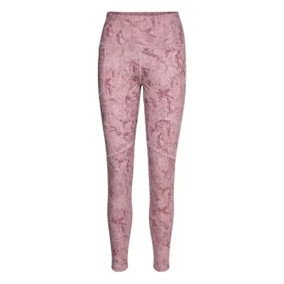 Terrex Multi Allover Print Leggings Sport Running-training Tights Rosa Adidas Terrex