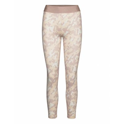 Techfit Camo 7/8 Leggings Sport Running-training Tights Beige Adidas Performance