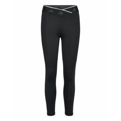 Techfit V-Shaped Elastic 7/8 Leggings *Villkorat Erbjudande Running/training Tights Svart Adidas Performance