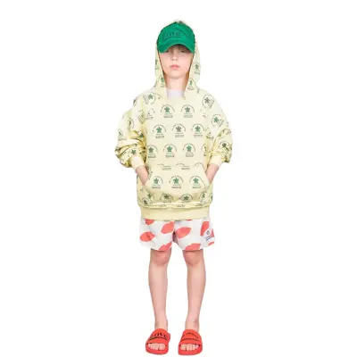 THE ANIMALS OBSERVATORY Beaver Kid Hoodie White Flowers - Multi/patterned - 12 Y