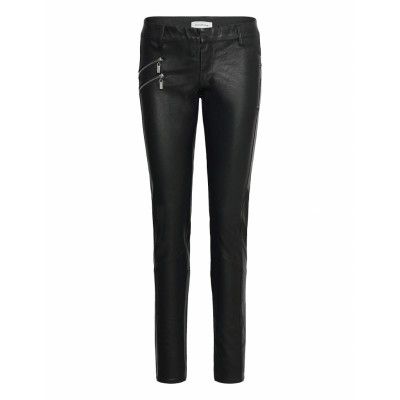 Thora Pant Leather Leggings/Byxor Svart Denim Hunter
