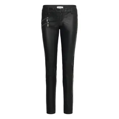 Thora Pant Leather Leggings/Byxor Svart Denim Hunter