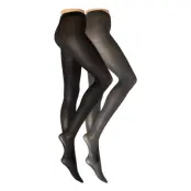 Tights 40Den 2 Pack 2Colour Lingerie Pantyhose & Leggings Grå Lindex