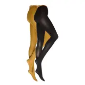 Tights 50Den 2 P Recycled *Villkorat Erbjudande Lingerie Pantyhose & Leggings Gul Lindex