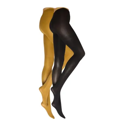 Tights 50Den 2 P Recycled *Villkorat Erbjudande Lingerie Pantyhose & Leggings Gul Lindex