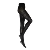 Tights Wool Wide Cable Lingerie Pantyhose & Leggings Svart Lindex
